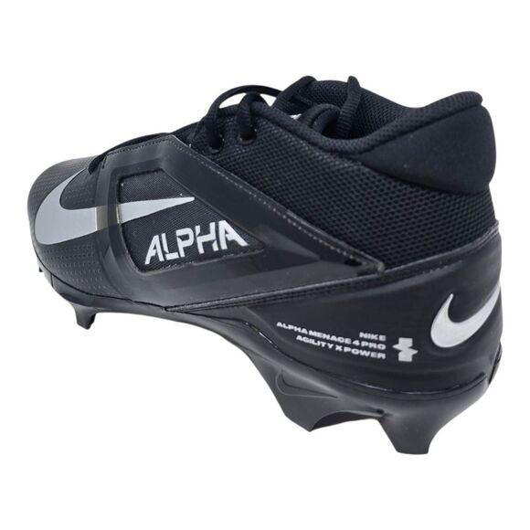 Nike Alpha Menace 4 Pro Black Football Cleats Mens Size 12 FD7037-002 NEW main image 6
